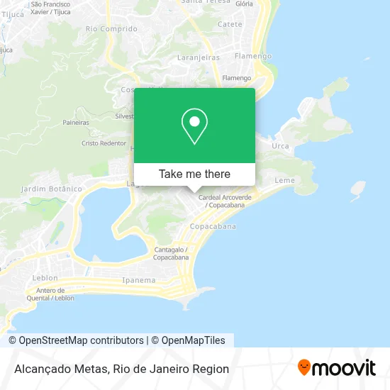 Alcançado Metas map