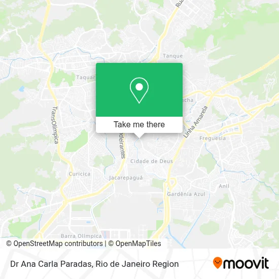 Dr Ana Carla Paradas map