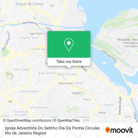 Igreja Adventista Do Setimo Dia Da Penha Circular map