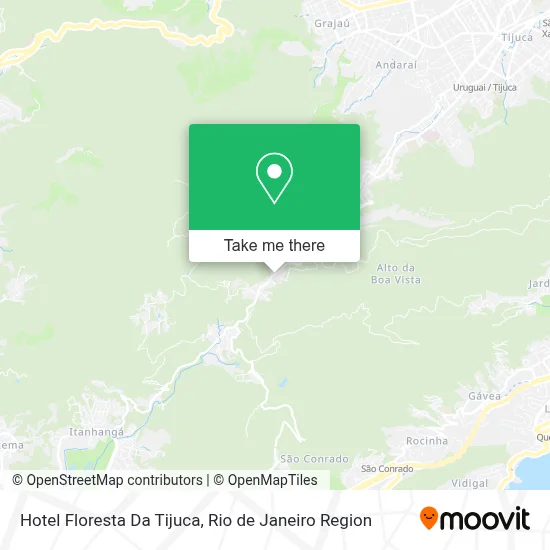 Hotel Floresta Da Tijuca map