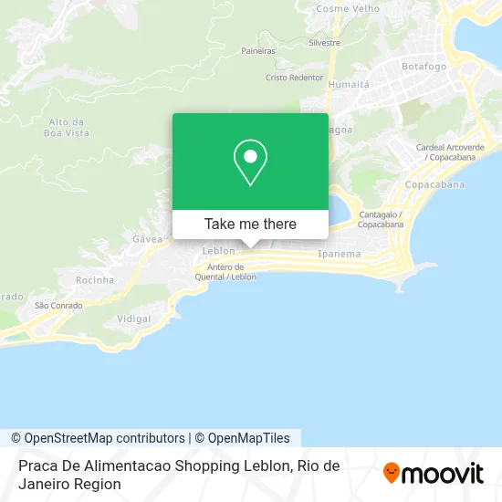Praca De Alimentacao Shopping Leblon map