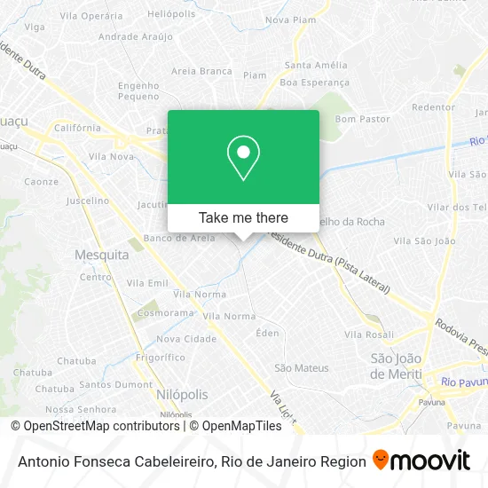 Antonio Fonseca Cabeleireiro map