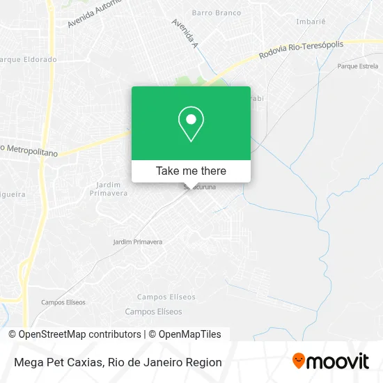 Mega Pet Caxias map