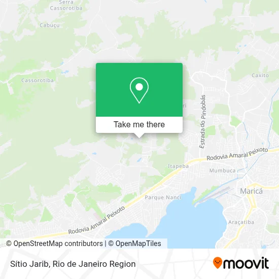 Sítio Jarib map