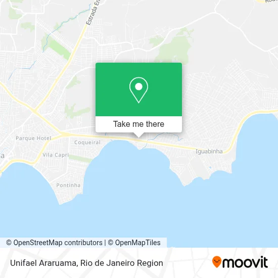 Unifael Araruama map