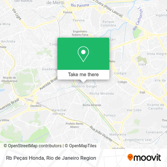 Rb Peças Honda map