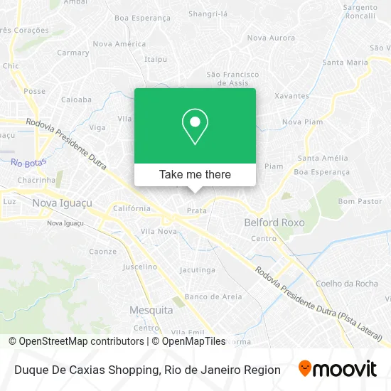 Duque De Caxias Shopping map