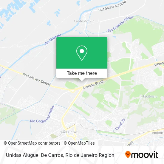 Unidas Aluguel De Carros map