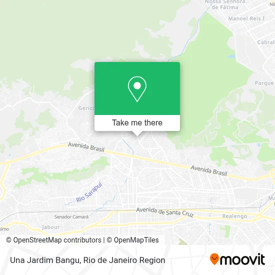 Una Jardim Bangu map