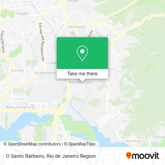 O Santo Barbeiro map