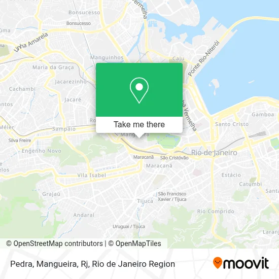 Pedra, Mangueira, Rj map