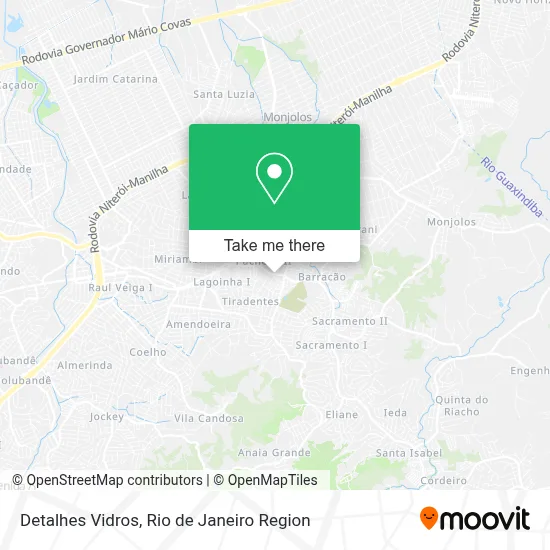 Detalhes Vidros map