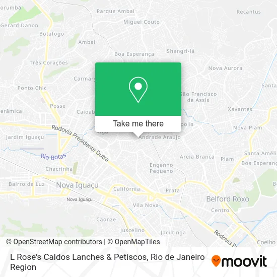 L Rose's Caldos Lanches & Petiscos map