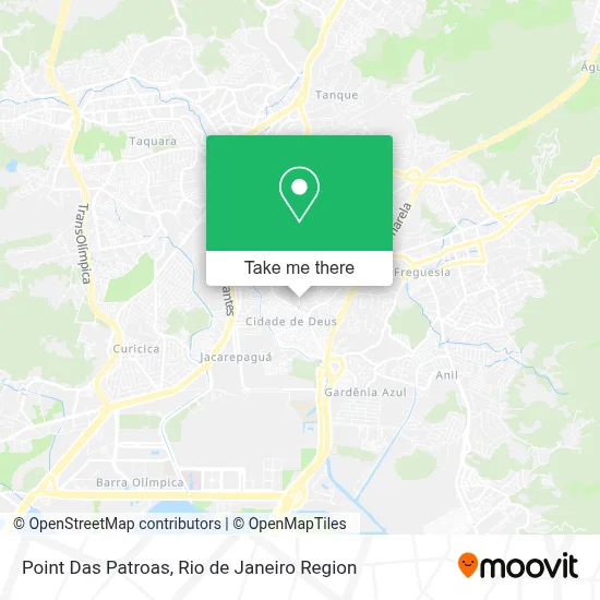 Point Das Patroas map