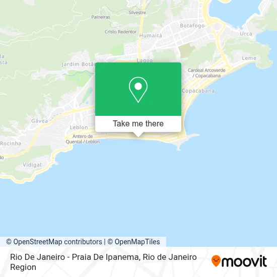 Rio De Janeiro - Praia De Ipanema map