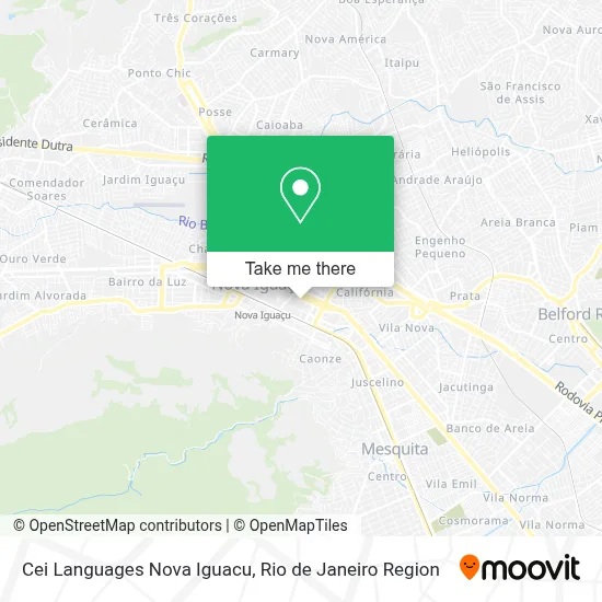 Cei Languages Nova Iguacu map