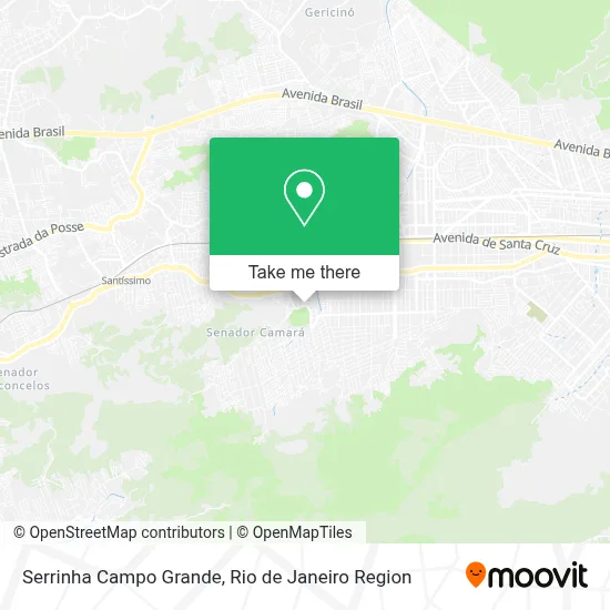 Serrinha Campo Grande map