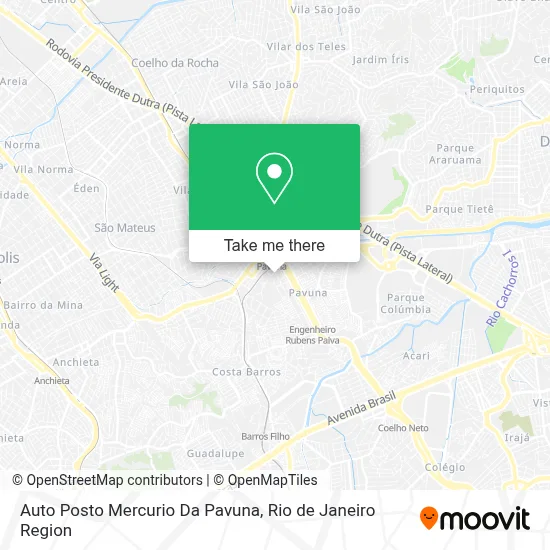 Auto Posto Mercurio Da Pavuna map