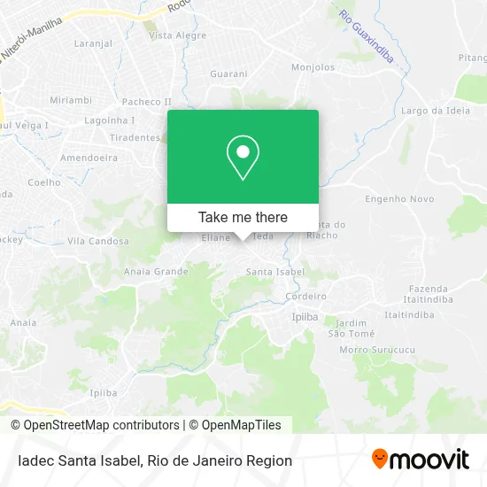 Iadec Santa Isabel map