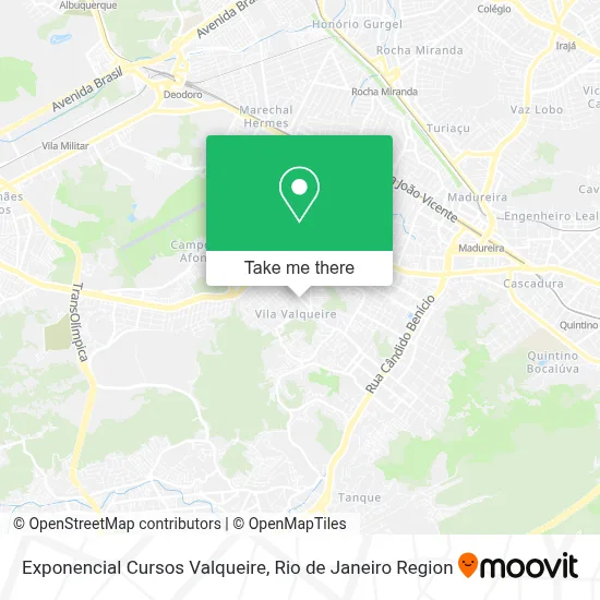 Exponencial Cursos Valqueire map