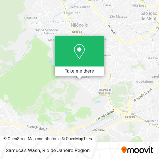 Samuca's Wash map