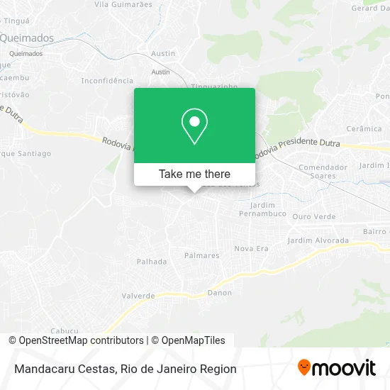 Mandacaru Cestas map