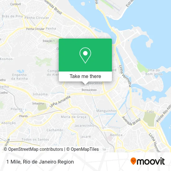 1 Mile map