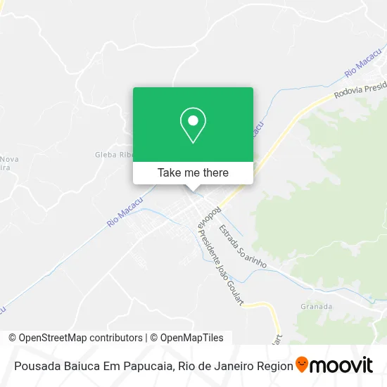Pousada Baiuca Em Papucaia map