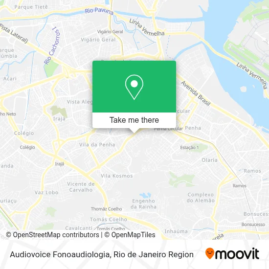 Audiovoice Fonoaudiologia map