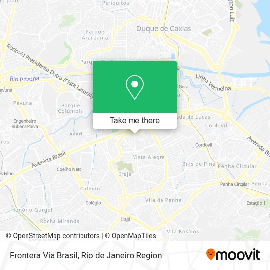 Frontera Via Brasil map