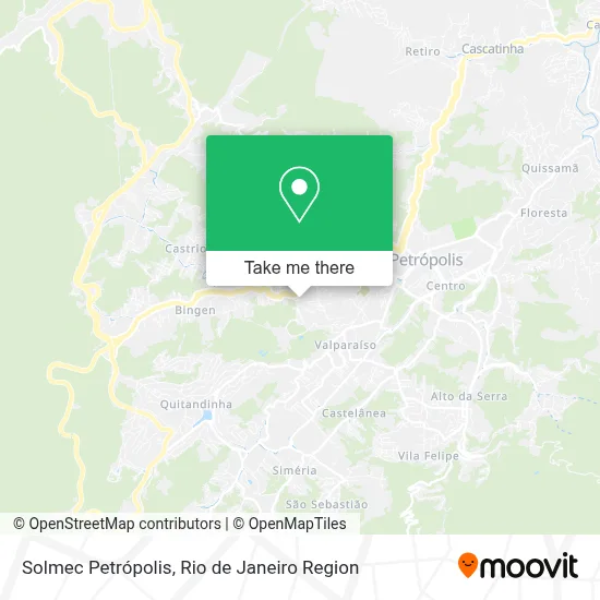 Solmec Petrópolis map
