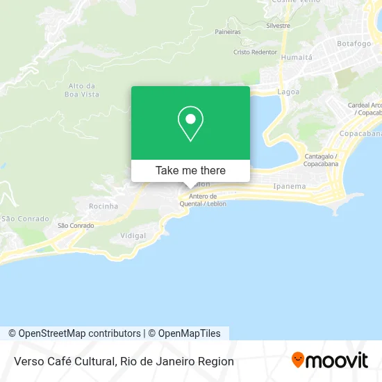 Verso Café Cultural map