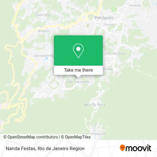 Nanda Festas map