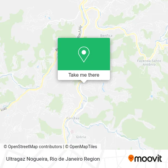 Ultragaz Nogueira map