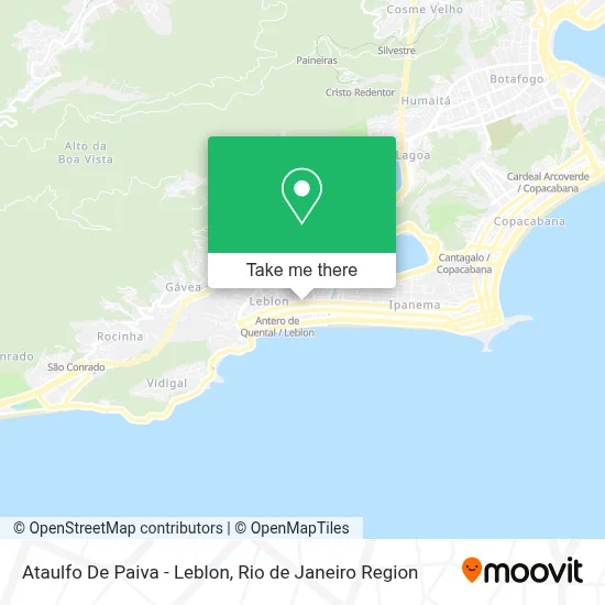 Ataulfo De Paiva - Leblon map