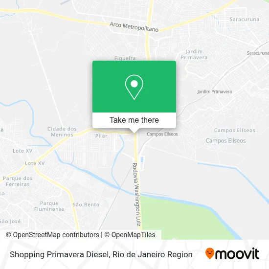 Shopping Primavera Diesel map