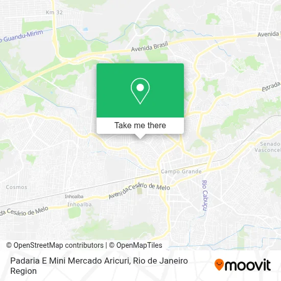 Padaria E Mini Mercado Aricuri map