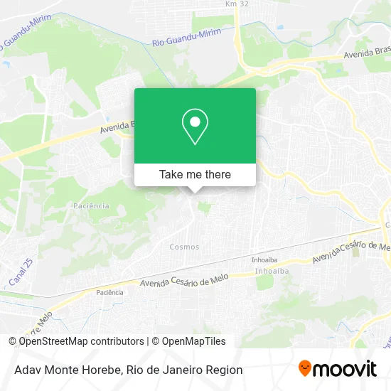 Adav Monte Horebe map