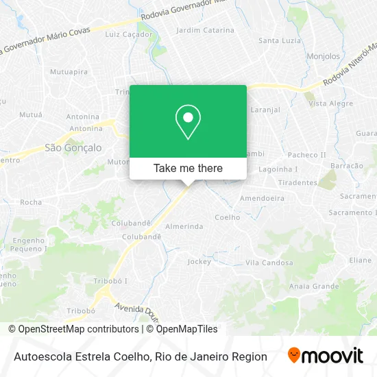 Autoescola Estrela Coelho map