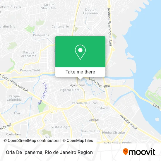 Orla De Ipanema map