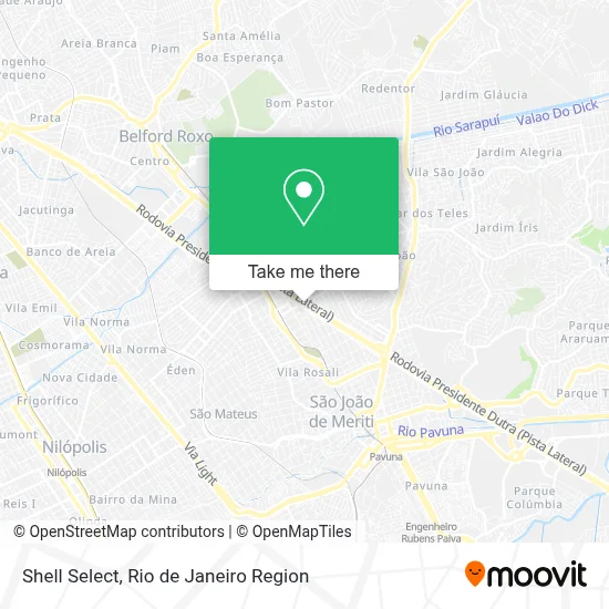 Shell Select map