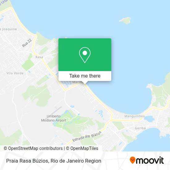 Praia Rasa Búzios map