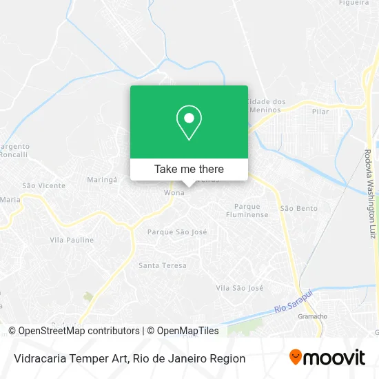 Vidracaria Temper Art map