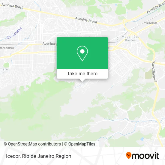 Icecor map