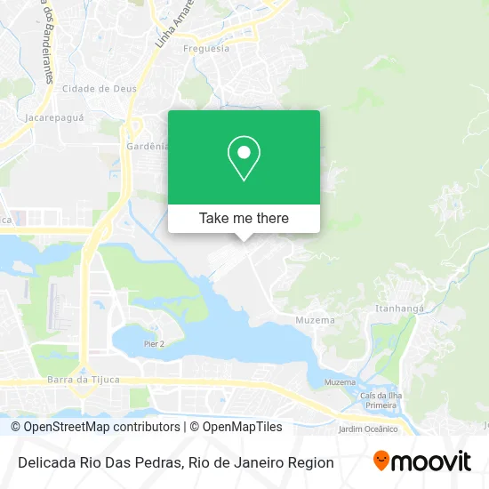 Delicada Rio Das Pedras map