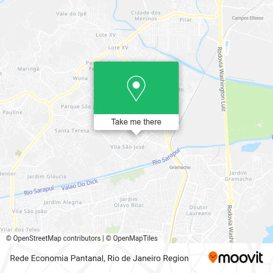 Rede Economia Pantanal map
