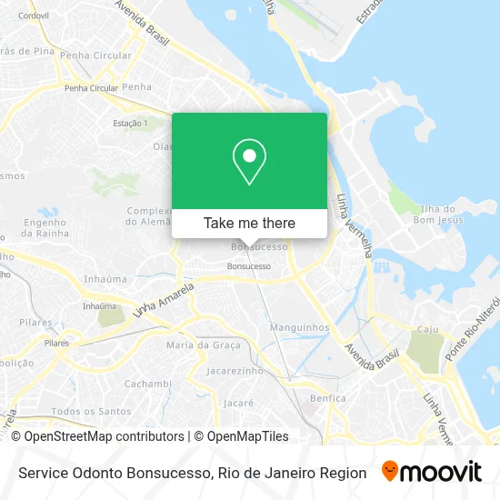 Service Odonto Bonsucesso map