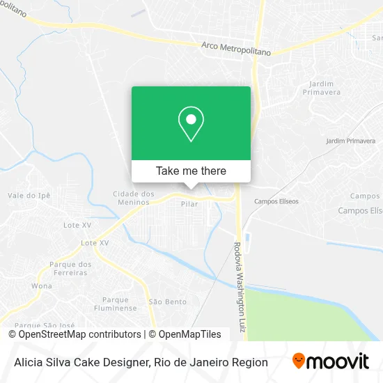 Alicia Silva Cake Designer map