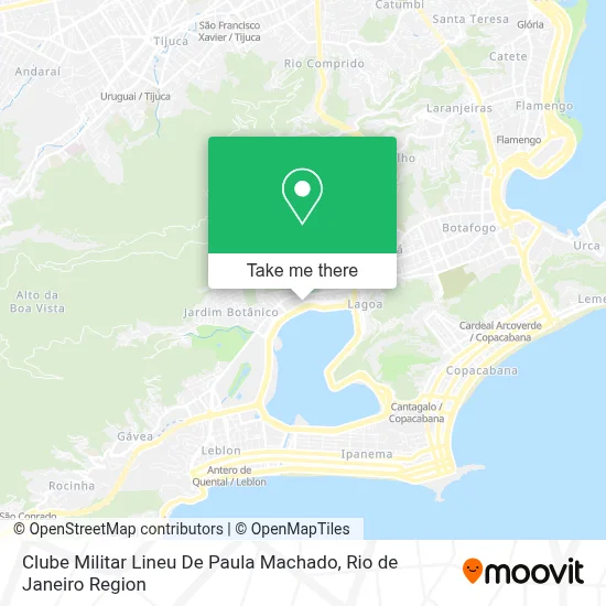 Clube Militar Lineu De Paula Machado map