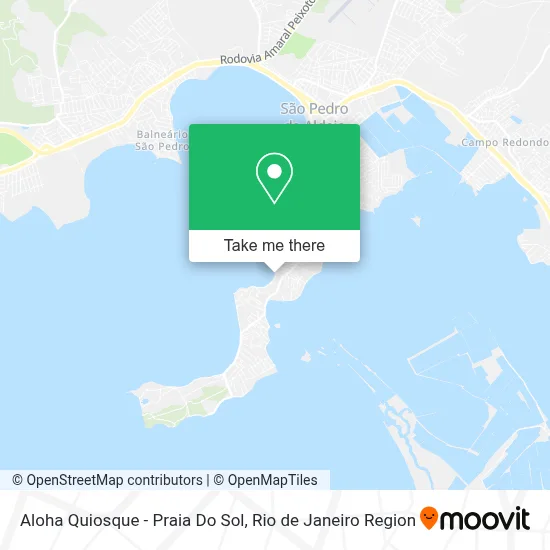 Aloha Quiosque - Praia Do Sol map